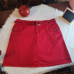 White Stag Red Skort Skirt 14